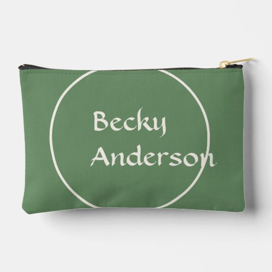 Oversized Initials in White and Green Etui (Achterkant)