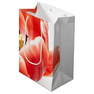 Oversized Koraal Aquarel Tulp Lente Medium Cadeauzakje