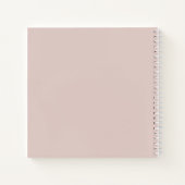 Oversized Monogram Initialen Roze Schetsboek Notitieboek (Achterkant)