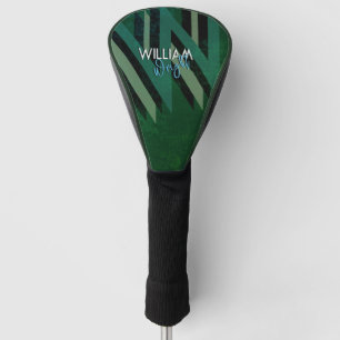 Oversized Monogram Naam Modern Groen Golfheadcover