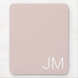 Oversized Monogram Roze Wit Initialen Muismat