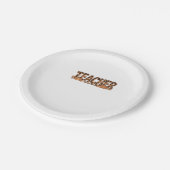 Oversized T-shirt voor leerkrachten Papieren Bordje (Gekanteld)