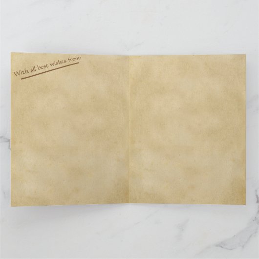 Oversized van ons allemaal  Scroll Aangepaste naam Kaart (Binnen)