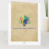 Oversized van ons allemaal  Scroll Aangepaste naam Kaart (Achterkant)