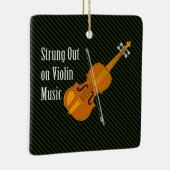 Overspannen op viool keramisch ornament (Rechts)