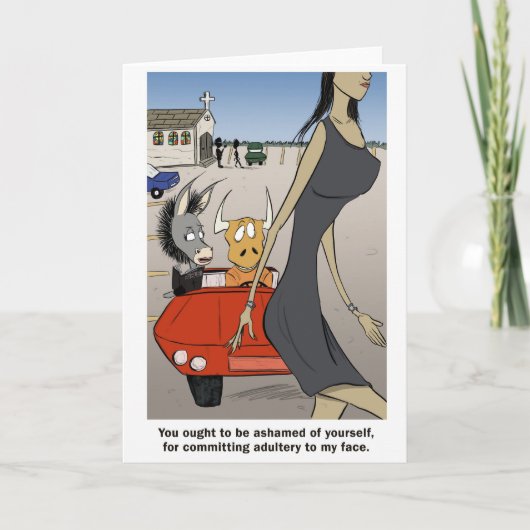 Overspel in je hart. kaart (Voorkant)