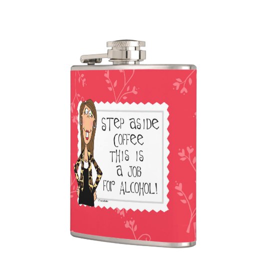 Overstap Koffie dit is een taak voor alcoholfles Heupfles (Links)