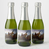 Oversteek Delaware 1776: Generaal George Washingto Sparkling Wijnetiket (Flessen)