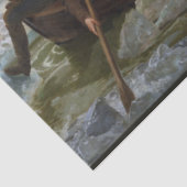 Oversteek Delaware 1776: Generaal George Washingto Tissuepapier (Detail)