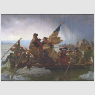 Oversteek Delaware 1776: Generaal George Washingto Tissuepapier