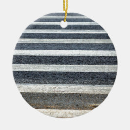 Oversteekplaats of Zebrapad Keramisch Ornament