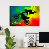 Oversteekplaats van een zonnevlam poster (Thuiskantoor)