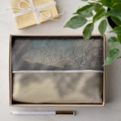 Oversteken, portret Floral Bird Fence Clock Tissuepapier (Geschenk)