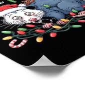 Overstimulated But Festive Funny Christmas Ossum U Poster (Hoek)