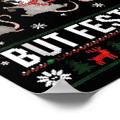 Overstimulated But Festive Ossum Ugly Sweater Chri Poster (Hoek)