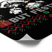 Overstimulated But Festive Ossum Ugly Sweater Chri Poster (Hoek)