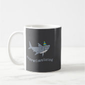 Overstimulated Hat Shark Funny Birthday,men,women  Koffiemok (Links)