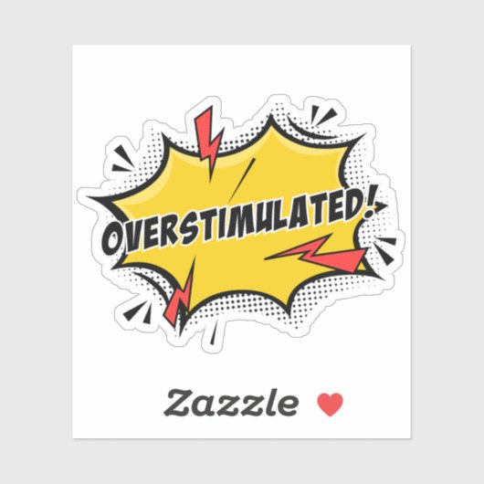 Overstimulated Sticker (Feuille)