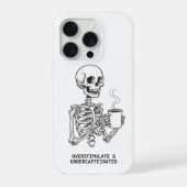 Overstimulated & Undercaffeinated Phone Case  iPhone Hoesje (Achterkant)