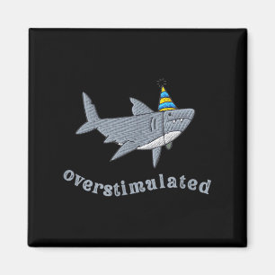 Overstimulatie Hoed Haai Grappige Verjaardag,manne Magneet