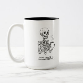 OVERSTIMULERENDE & ONDERGECAFEÏNEERDE KOFFIEBEEKER TWEEKLEURIGE KOFFIEMOK