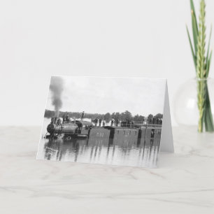 Overstromde trein, 1904 kaart