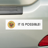Overstromend Afrika Het is een mogelijke Bumpersti Bumpersticker (Op auto)