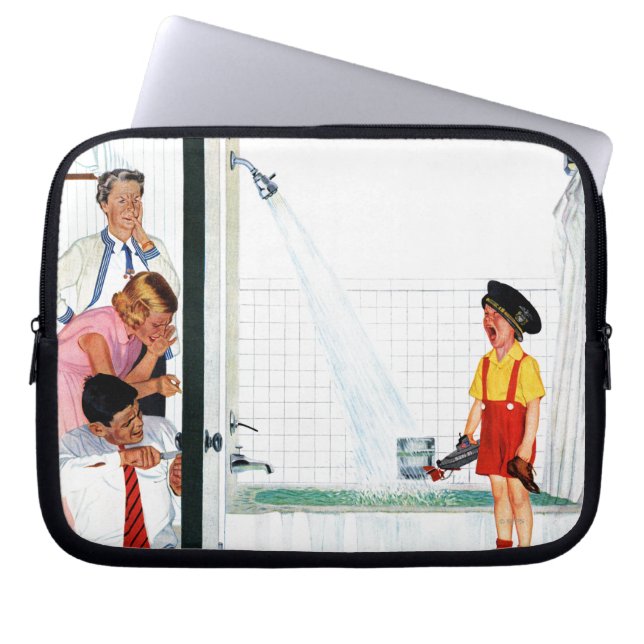 Overstromende buis laptop sleeve (Voorkant)