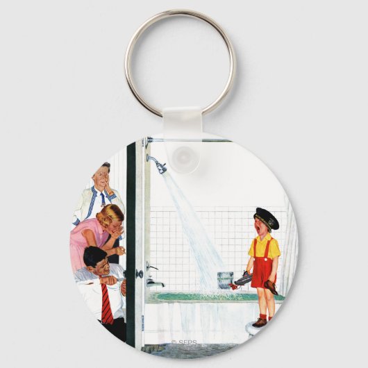 Overstromende buis sleutelhanger (Voorkant)