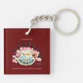 OVERSTROMING Acrylische Sleutelhanger door Adiela (Achterkant)