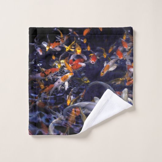 OVERSTROMING KOI VISSEN BAD HANDDOEK (Wasdoekje)