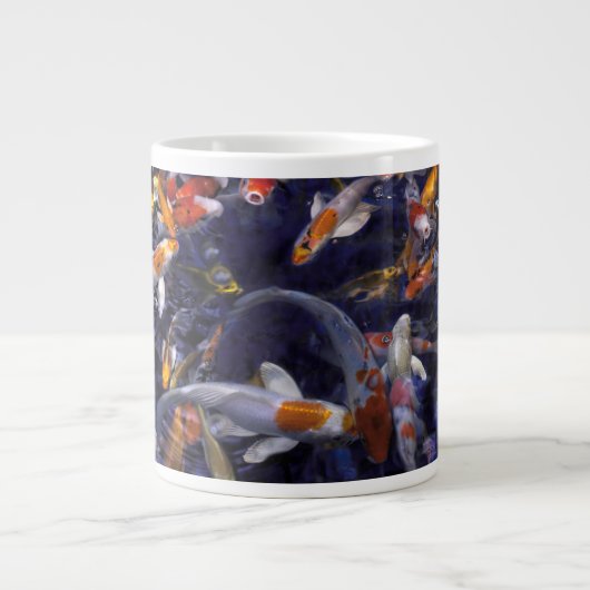 OVERSTROMING KOI VISSEN EXTRA GROTE BEKER (Voorkant)