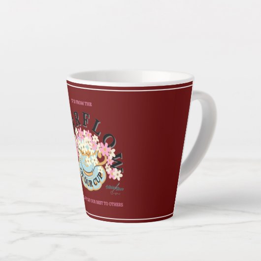 OVERSTROMING Latte Mok door Adiela Akoo (Rechterhoek)