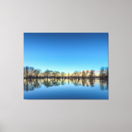 Overstroming op Godmanchester Rec. Canvas Afdruk