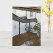 Overstroomde Speeltuin Slide en Reflection Kaart (Gele Bloem)