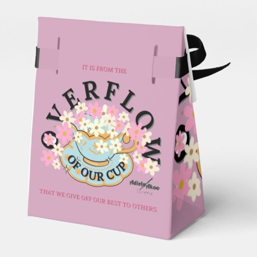 OVERSTROOMVORMING door Poet Adiela Akoo Bedankdoosjes (Achterkant)