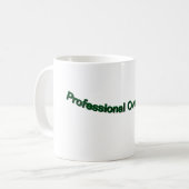 Overthinker professionnel" Drôle café Mug (Devant gauche)