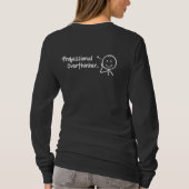 Overthinker Women's Long Sleeve Shirt T-shirt (Dos)