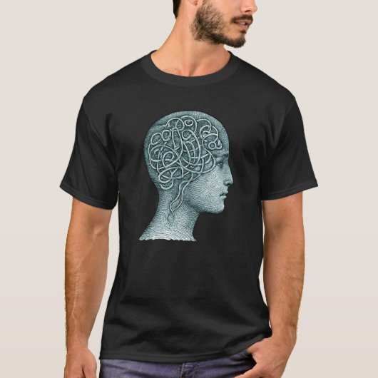Overthinking Mind Symbol for T-Shirts • Modern Men (Devant)