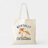 Overtollig op vakantie tote bag (Achterkant)