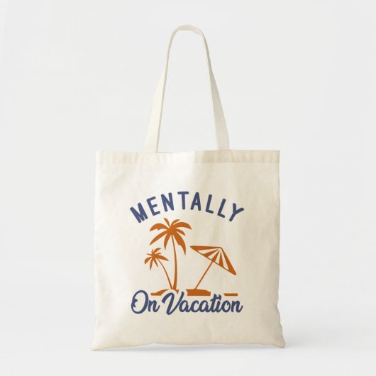 Overtollig op vakantie tote bag (Voorkant)