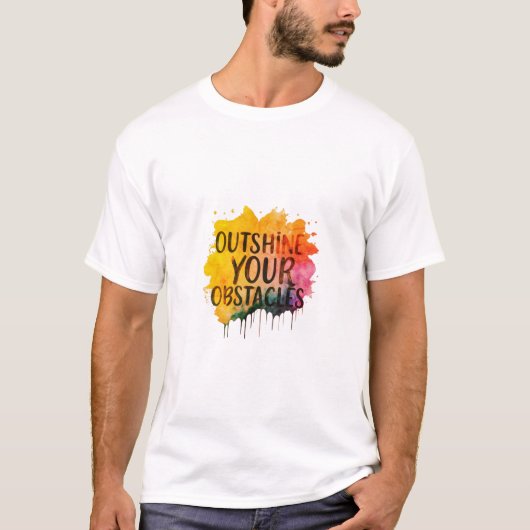 OVERTREF JE OBSTAKELS. T-SHIRT (Voorkant)