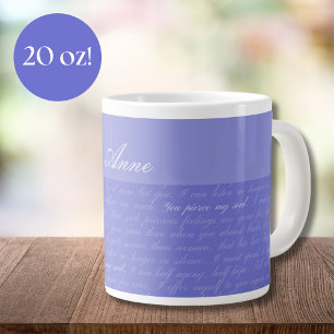 Overtuiging doordringt mijn ziel gepersonaliseerd extra grote beker