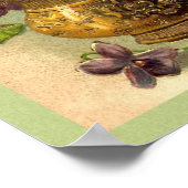  overvallen in een Gold Vase-printer Poster (Hoek)
