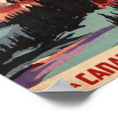 Overview met de Banff Springs Hotel Poster (Hoek)