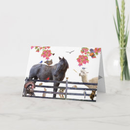 Overvloed aan aarde:HappyThanksgiving Holiday Kaar Feestdagen Kaart