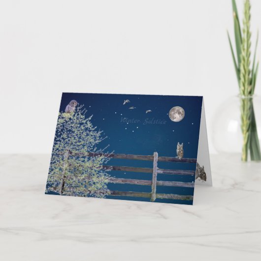 Overvloed aan aarde: Winter Solstice Holiday Card Feestdagen Kaart (Voorkant)