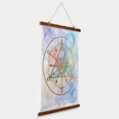 Overvloed Radionic Symbool Kunst Hangend Wandkleed (Gebogen)