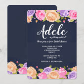 Overvloed van Bloemen Uitnodiging (Voorkant / Achterkant)