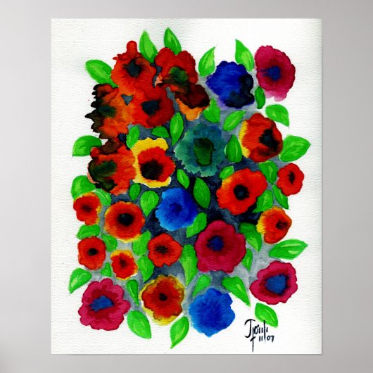 Overvloed van Springs: 15 x 19,41-inch canvasafdru Poster (Voorkant)